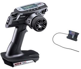 Sanwa MX-6 Radio w/RX-391W 3-Channel Waterproof Receiver